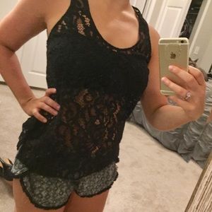 Express see through tank with back zipper